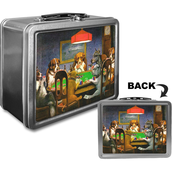 Dogs Playing Poker by C.M.Coolidge Custom Lunch Box / Tin Approval