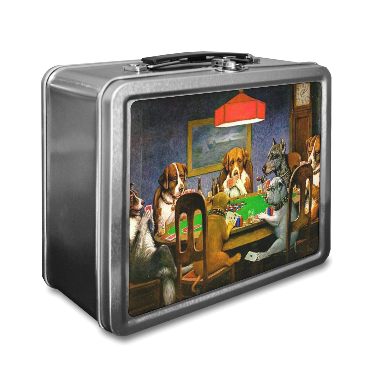 Custom Dogs Playing Poker 1903 C.M.Coolidge Lunch Box | YouCustomizeIt
