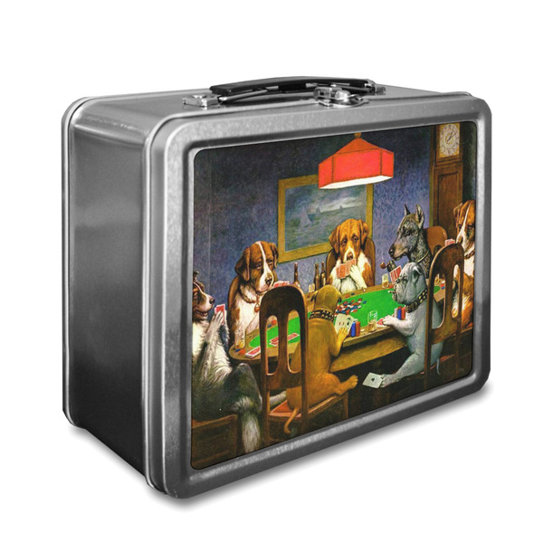 Custom Dogs Playing Poker 1903 C.M.Coolidge Lunch Box