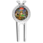Dogs Playing Poker 1903 C.M.Coolidge Golf Divot Tool & Ball Marker
