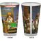 Dogs Playing Poker by C.M.Coolidge Pint Glass - Full Color - Front & Back Views
