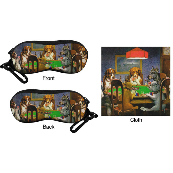 Dogs Playing Poker by C.M.Coolidge Eyeglass Case & Cloth (Approval)