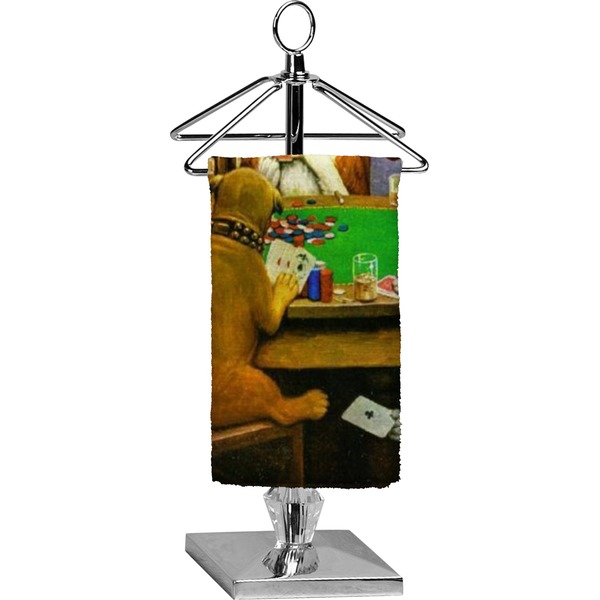 Custom Dogs Playing Poker 1903 C.M.Coolidge Finger Tip Towel - Full Print