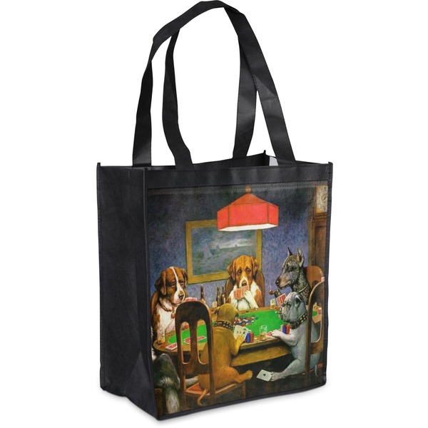 Custom Dogs Playing Poker 1903 C.M.Coolidge Grocery Bag