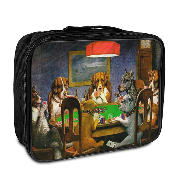 Custom Dogs Playing Poker 1903 C.M.Coolidge Insulated Lunch Bag