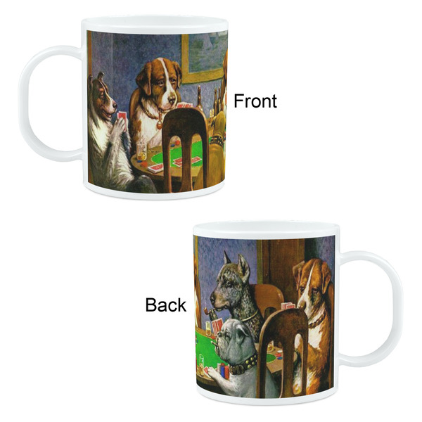 Dogs Playing Poker by C.M.Coolidge Kid's Mug - Apvl