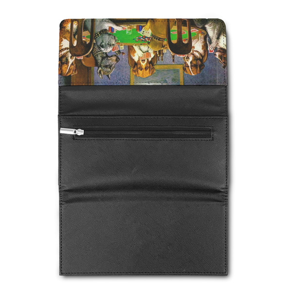 Dogs Playing Poker by C.M.Coolidge Ladies Wallet (Open)