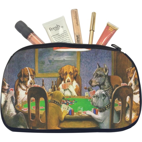 Custom Dogs Playing Poker by C.M.Coolidge Makeup / Cosmetic Bag - Medium