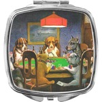Dogs Playing Poker 1903 C.M.Coolidge Compact Makeup Mirror