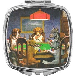 Dogs Playing Poker 1903 C.M.Coolidge Compact Makeup Mirror