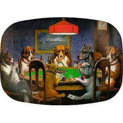 Dogs Playing Poker 1903 C.M.Coolidge Melamine Platter