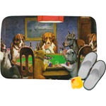 Dogs Playing Poker 1903 C.M.Coolidge Memory Foam Bath Mat