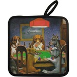 Dogs Playing Poker by C.M.Coolidge Pot Holder