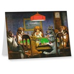 Dogs Playing Poker by C.M.Coolidge Note cards