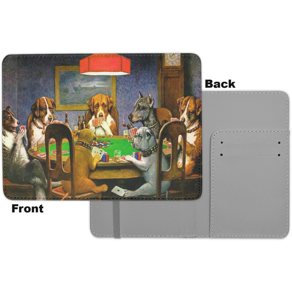 Dogs Playing Poker by C.M.Coolidge Passport Holder - Apvl
