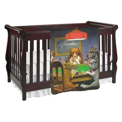 Dogs Playing Poker 1903 C.M.Coolidge Baby Blanket