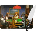 Dogs Playing Poker 1903 C.M.Coolidge Rectangular Glass Cutting Board