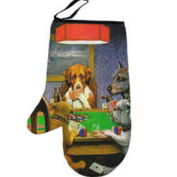 Dogs Playing Poker 1903 C.M.Coolidge Left Oven Mitt