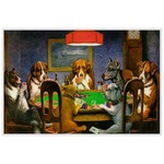 Dogs Playing Poker by C.M.Coolidge Laminated Placemat