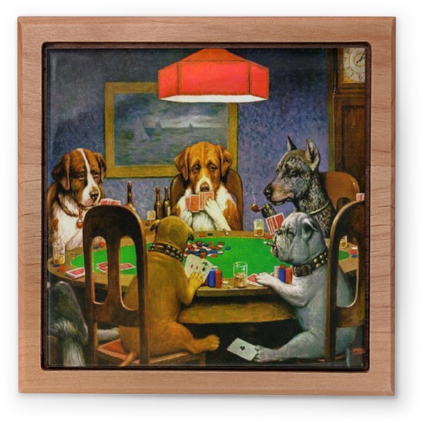 Dogs Playing Poker by C.M.Coolidge Pet Urn - Apvl