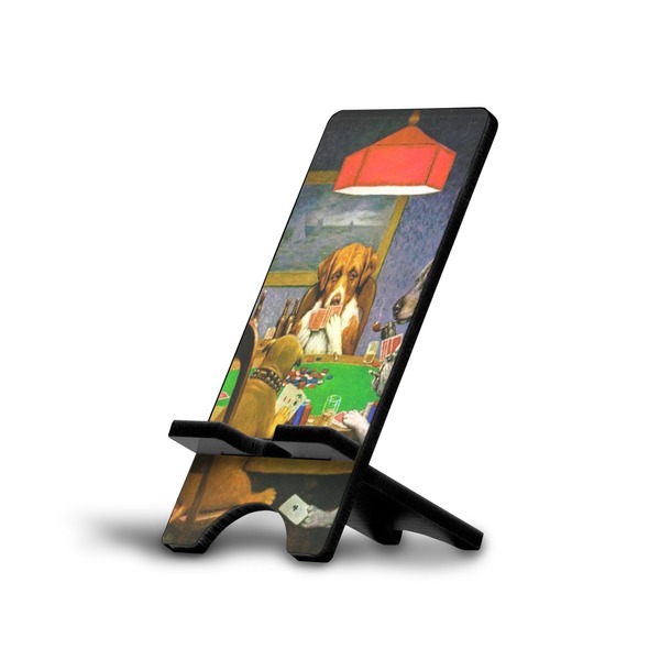 Custom Dogs Playing Poker by C.M.Coolidge Cell Phone Stand