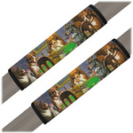 Dogs Playing Poker 1903 C.M.Coolidge Seat Belt Covers (Set of 2)