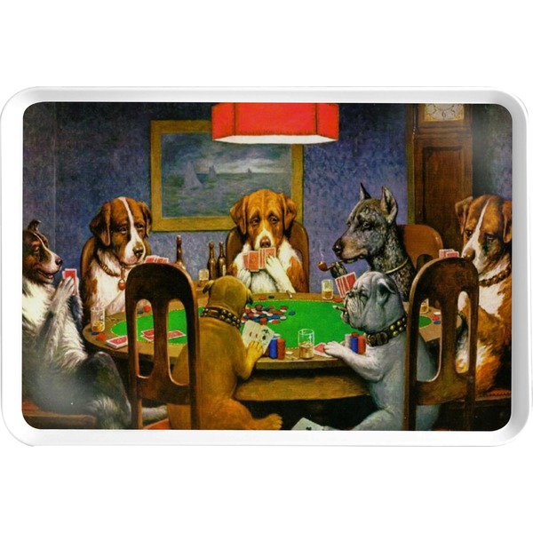 Custom Dogs Playing Poker 1903 C.M.Coolidge Serving Tray