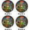 Dogs Playing Poker by C.M.Coolidge Set of Lunch / Dinner Plates (Approval)
