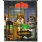 Dogs Playing Poker by C.M.Coolidge Extra Long Shower Curtain - 70"x84"