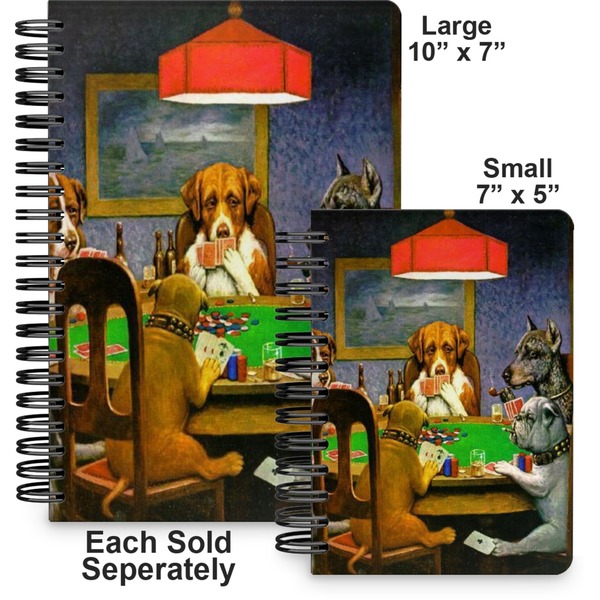 Dogs Playing Poker by C.M.Coolidge Spiral Journal - Comparison
