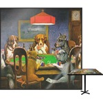 Dogs Playing Poker 1903 C.M.Coolidge Square Table Top