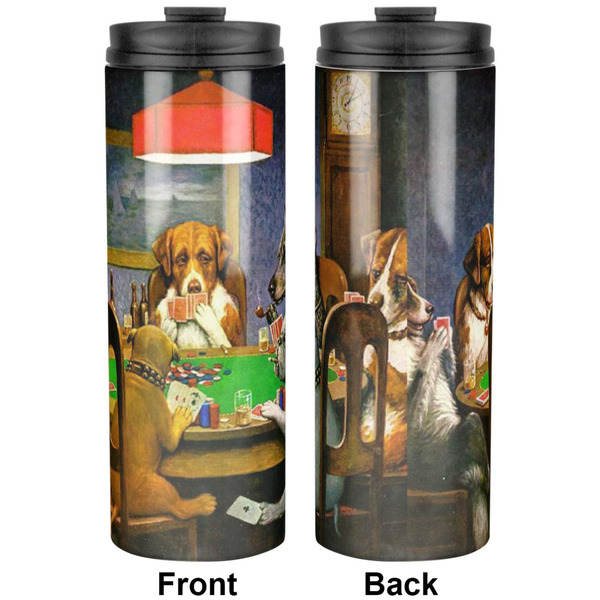 Dogs Playing Poker by C.M.Coolidge Stainless Steel Tumbler - Apvl