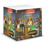 Dogs Playing Poker 1903 C.M.Coolidge Sticky Note Cube
