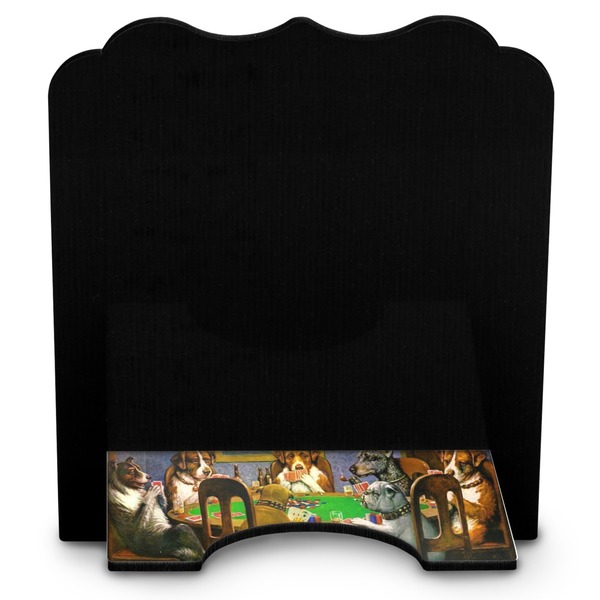 Dogs Playing Poker by C.M.Coolidge Stylized Tablet Stand - Back