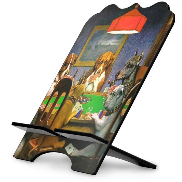 Custom Dogs Playing Poker 1903 C.M.Coolidge Stylized Tablet Stand