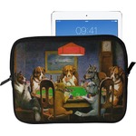 Dogs Playing Poker by C.M.Coolidge Tablet Case / Sleeve - Large