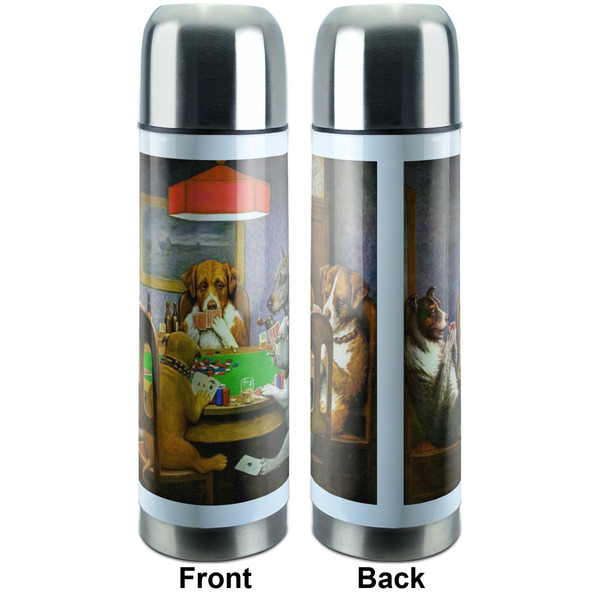 Dogs Playing Poker by C.M.Coolidge Thermos - Apvl