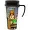 Dogs Playing Poker by C.M.Coolidge Travel Mug with Black Handle - Front