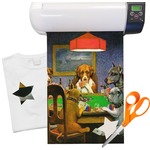 Dogs Playing Poker 1903 C.M.Coolidge Heat Transfer Vinyl Sheet (12"x18")