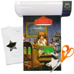 Dogs Playing Poker 1903 C.M.Coolidge Heat Transfer Vinyl Sheet (12"x18")