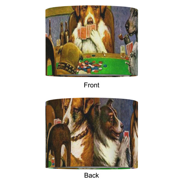 Dogs Playing Poker by C.M.Coolidge 12" Drum Lampshade - APPROVAL (Fabric)