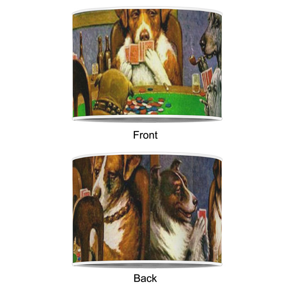 Dogs Playing Poker by C.M.Coolidge 12" Drum Lampshade - APPROVAL (Poly Film)