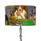 Dogs Playing Poker by C.M.Coolidge 12" Drum Lampshade - ON STAND (Fabric)