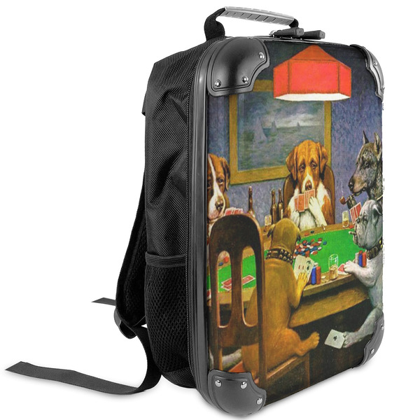 Custom Dogs Playing Poker by C.M.Coolidge Kids Hard Shell Backpack