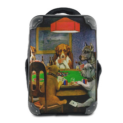 Dogs Playing Poker by C.M.Coolidge 15" Hard Shell Backpack