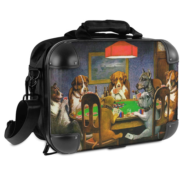 Custom Dogs Playing Poker by C.M.Coolidge Hard Shell Briefcase