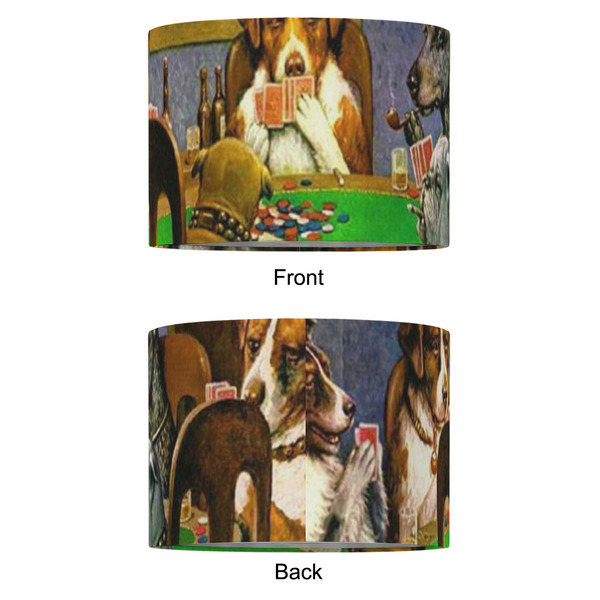 Dogs Playing Poker by C.M.Coolidge 16" Drum Lampshade - APPROVAL (Fabric)