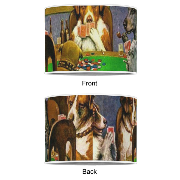 Dogs Playing Poker by C.M.Coolidge 16" Drum Lampshade - APPROVAL (Poly Film)