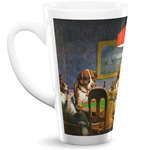 Dogs Playing Poker by C.M.Coolidge Latte Mug