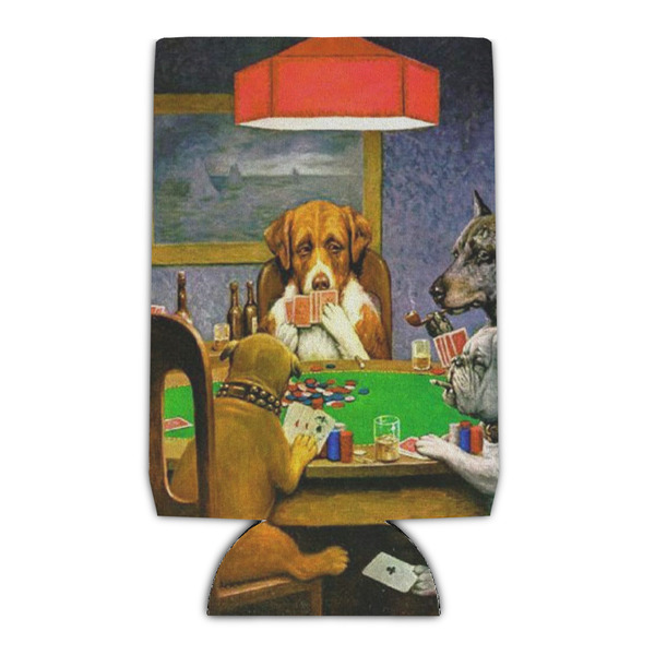 Custom Dogs Playing Poker by C.M.Coolidge Can Cooler (16 oz)